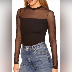 Donna Karen mesh top